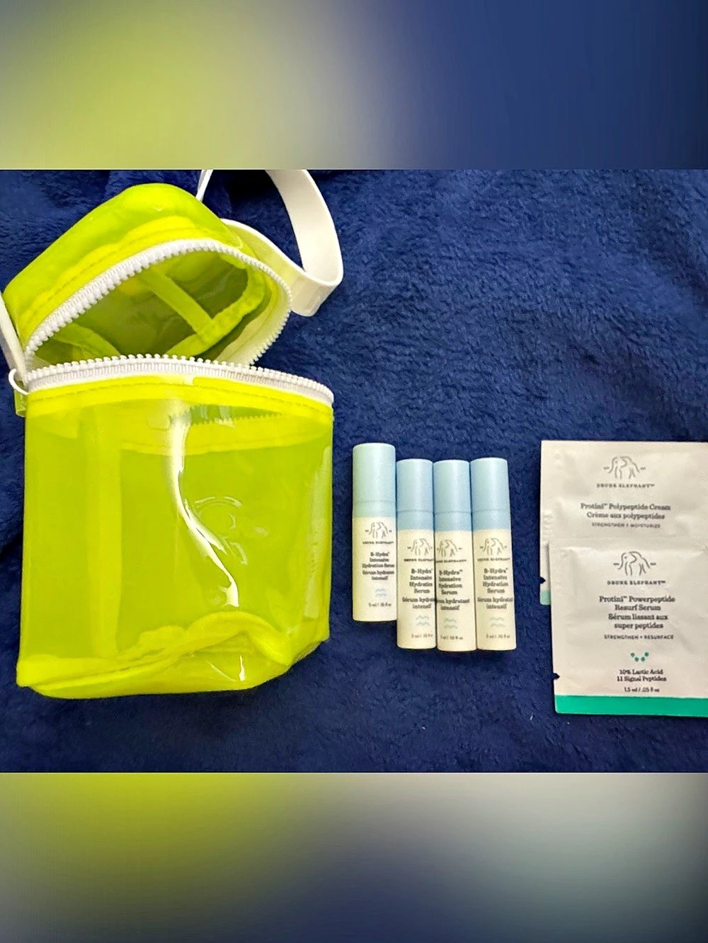 Drunk Elephant B-Hydra Intensive Hydration Serum Set with Travel Pouch